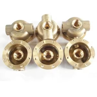 Customized Yellow Copper Brass Bronze Casting Parts For Hardware Machinery